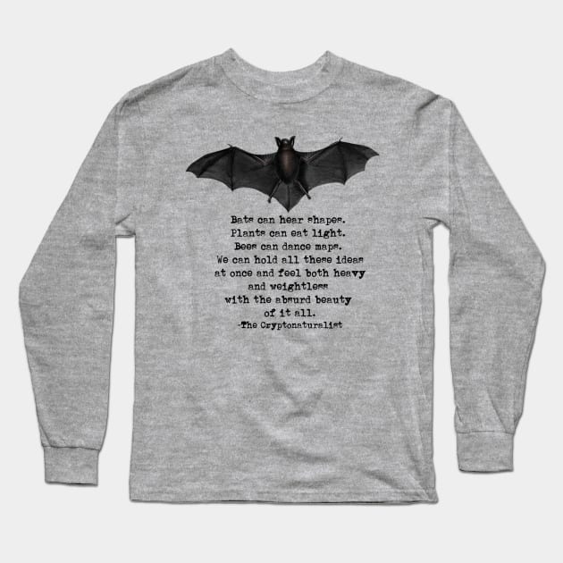 Bats Long Sleeve T-Shirt by Cryptonaturalist